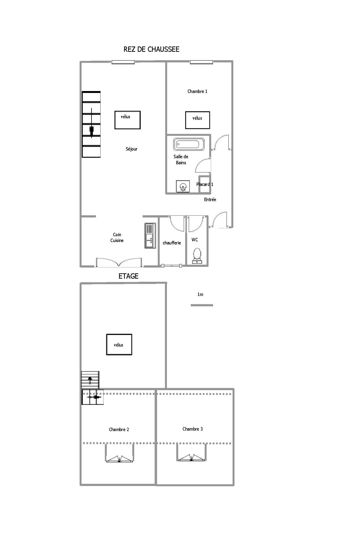 Loft lumineux avec terrasse et stationnement